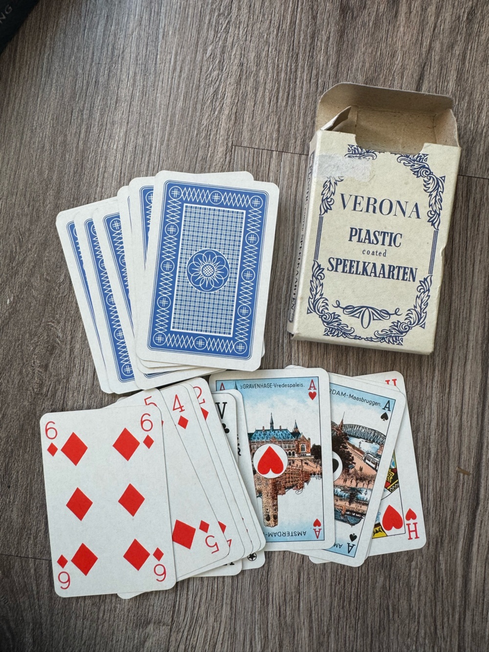Vintage Verona Netherlands Souvenir Playing Cards Deck Speelkaarten Holland